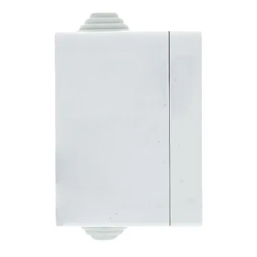 Прага Розетка 10А без заземления IP44 белая