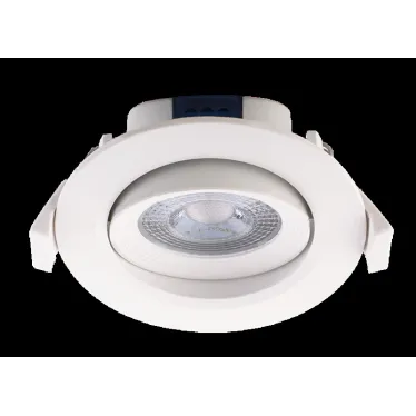Светильник светодиодный ДВО-7W 4000K 490 Лм круг/поворот 38° IP40 Jazzway