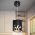 Светильник подвесной потолочный PL30 BK цоколь GX53 цилиндр черный