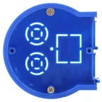 Подрозетник концевой UniPost 68х45мм для твердых стен синий IP30 (160/3200)