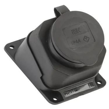 Розетка РБу13-1-0м защитная крышка угловая настенная ОМЕГА IP44