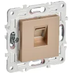 SKANDY Розетка компьютерная RJ45 кат.6 SK-K02Sa песочный IEK