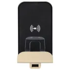 Etika.Беспроводное зарядное устройство Qi 1А с дополнительным разьемом USB A 5В 2,4А. Цвет Слоновая кость