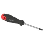 Отвертка PH 1х75 мм крестовая двухкомпонентная рукоятка