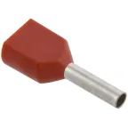 Наконечник кабельный НШвИ 2х0.75-8 темно-красный НГИ2