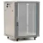 Шкаф настенный 19-дюймовый 22U 1098x600х450мм стеклянная дверь с перфорацией