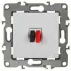 Розетка аудио, Эра12, белый, 12-3111-01