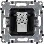 Valena ALLURE Розетка телефонная RJ11 с лицевой панелью слоновая кость