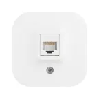 Quteo Розетка компьютерная RJ45 категория 5е UTP наружная белая