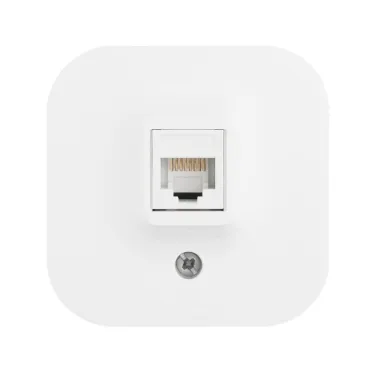 Quteo Розетка компьютерная RJ45 категория 5е UTP наружная белая