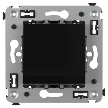 Avanti Выключатель одноклавишный, в стену, Черный квадрат