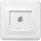 РТ10-ВБ Розетка 1-ая телефонная RJ11 ВЕГА белый