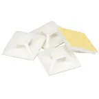 Площадка самоклеящаяся 20х20 белая под хомуты (100шт)