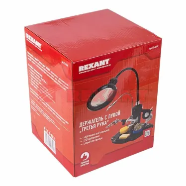 Держатель Третья рука ПРОФИ с лупой х3