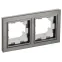 BRITE Рамка 2 поста IP44 РУ-2-БрШ-44 шампань