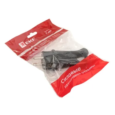 Вилка угловая каучуковая с кольцом 230В 2P+PE 16A IP44 PROxima