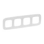 Valena ALLURE Рамка 4 поста белая универсальная