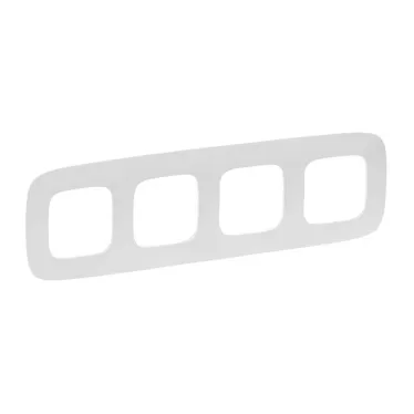 Valena ALLURE Рамка 4 поста белая универсальная