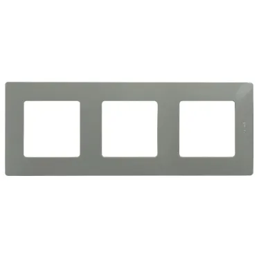 ETIKA Рамка 3 поста светлая галька