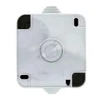 Прага Розетка 10А без заземления IP44 белая