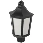 Светильник садово-парковый НБУ 60Вт 06-60-003 Ника черный белое основание матовый