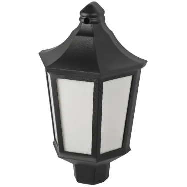 Светильник садово-парковый НБУ 60Вт 06-60-003 Ника черный белое основание матовый