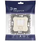 Датчик движения 2-проводной, 180-250В, 200Вт, Эра Eleg, слоновая кость,14-4103-02