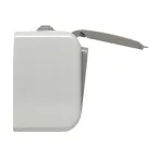 Блок розетка Мурманск 1-м 16А с заземлением с крышкой + одноклавишный выключатель IP54 серый