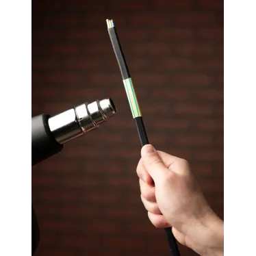 Трубка термоусаживаемая ТУТ нг 12/6 жел-зел рулон PROxima