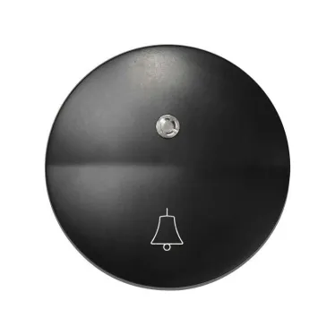 Клавиша с индикатором и пиктограммой звонок для 75160-39, S88 графит