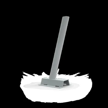 Кронштейн для уличных светильников на столб под бандажную ленту 122х150х400 D48 мм