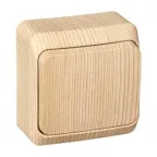 ЭТЮД Выключатель одноклавишный наружный сосна сх.1