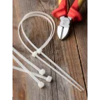 Хомут P6.6 стандартный белый 4.8x250 (100шт) FlexLock PROxima