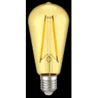 Лампа светодиодная ST64 ретро золото 8Вт 230В 2700К E27 серия 360° IEK