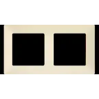 Valena LIFE Рамка 2 поста слоновая кость универсальная