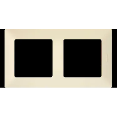 Valena LIFE Рамка 2 поста слоновая кость универсальная