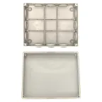 Коробка распаячная КМР-050-043 пылевлагозащитная 12 мембранных вводов уплотнительный шнур (240х190х90) PROxima