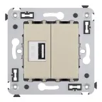 Avanti USB зарядное устройство в стену, ''Ванильная дымка''