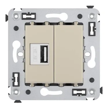 Avanti USB зарядное устройство в стену, ''Ванильная дымка''