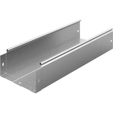 Металлический лоток неперфорированный 200х100х3000, толщина 0,8 мм, Сендзимир цинк