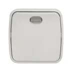 Выключатель Минск 1-клавишный ОП 10А с индикатором белый