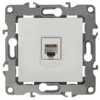 Розетка телефонная RJ11, Эра12, слоновая кость, 12-3105-02