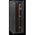 Шкаф сетевой 19дюйм LINEA N 28U 600х1000 мм стекл передняя дверь черный