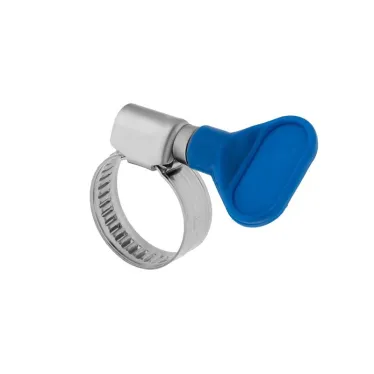 Хомут червячный 12-20/9-0.7 мм. с ключом. нержавеющая сталь W2