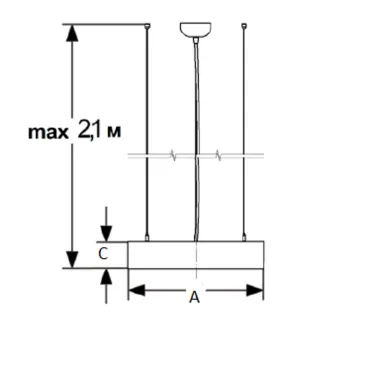 Светильник SOL P 600 WH LED 4000K (low lumen)
