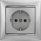 VALENA Рамка 1 пост матовый алюминий