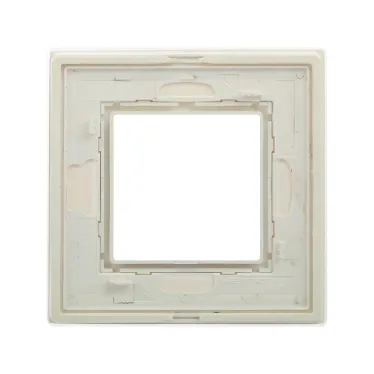 Рамка из натурального стекла, ''Avanti'', белая, 2 модуля