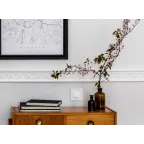 Вывод кабеля IP21 Etika с зажимом для кабеля белый