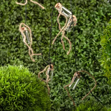 Садовая гирлянда 10 подсвечиваемых светодиодами бутылочек.Общая длина от солнечной ERAGS08-05