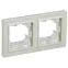 BRITE Рамка 2 поста IP44 РУ-2-БрКр-44 бежевый